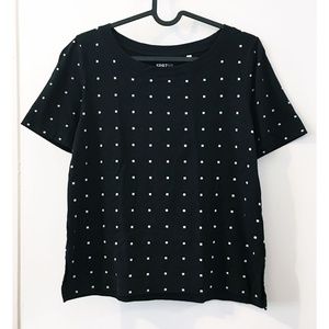 Uniqlo SPRZ NY MoMA Morellet geometric black tee